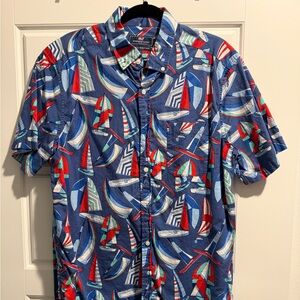 Vineyard Vines Multicolor Sailboat Print Shirt